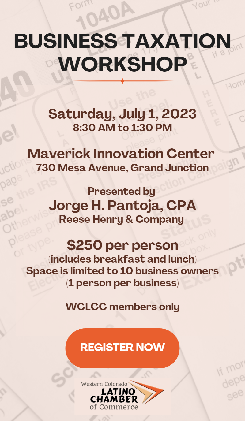 All current WCLCC members are invited to enroll in this dynamic 4-hour session on Saturday, July 1, 2023, at the Maverick Innovation Center. You will learn to read your tax return, familiarize yourself with the terminology within your tax return and industry, understand your and your accountant's responsibilities, understand when and what questions to ask your accountant, take steps to help your accountant, brainstorm strategies to better your tax situation, and plan for future years.